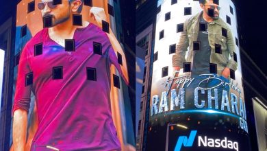 Ram Charan features on New Yorks's iconic Times Square, see pics
