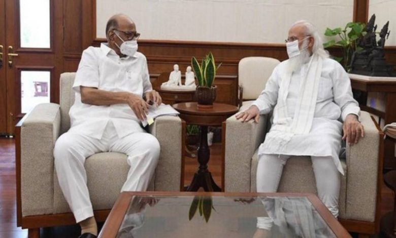 NCP chief Sharad Pawar meets PM Modi