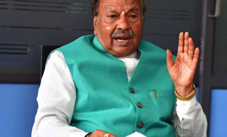 Do we remain silent even if our women are raped: Karnataka minister Eshwarappa