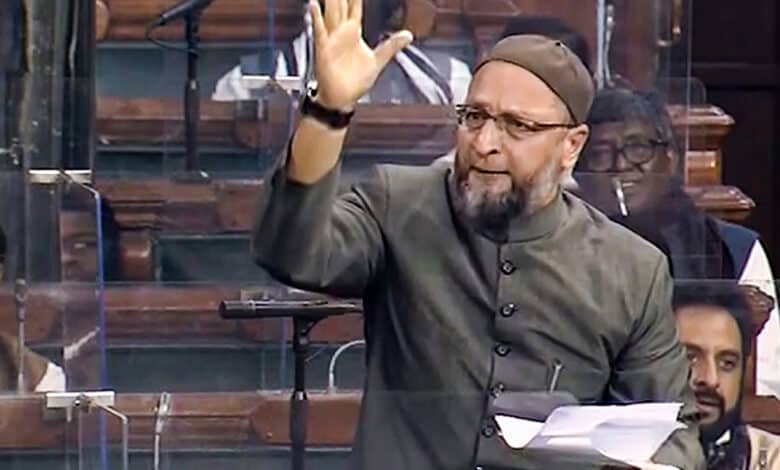 Owaisi takes swipe at Opposition, treasury benches in Lok Sabha