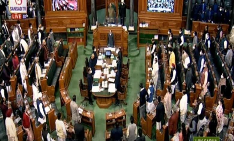 Oppn divided while protesting on lack of discussion on LAC clash in LS
