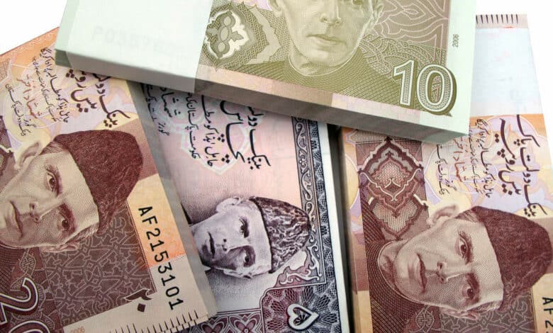 Pakistani rupee drops to 3-month low on first day of caretaker govt