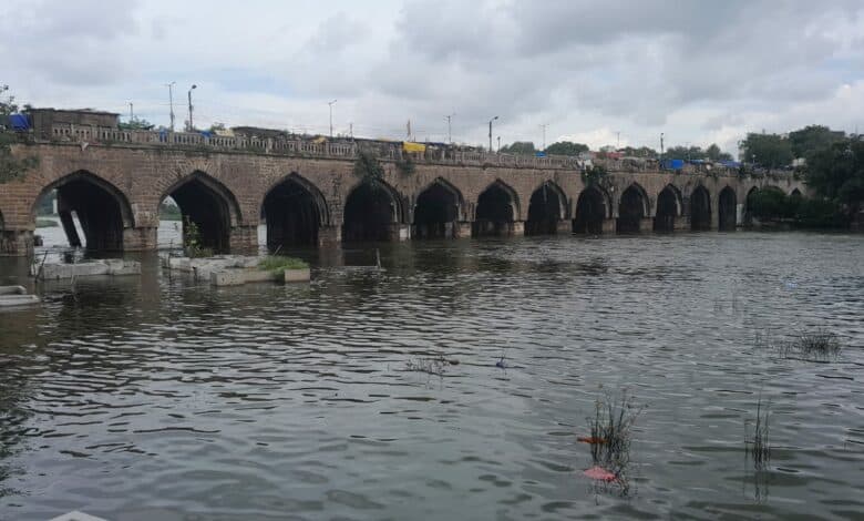 Musi river in Hyderabad