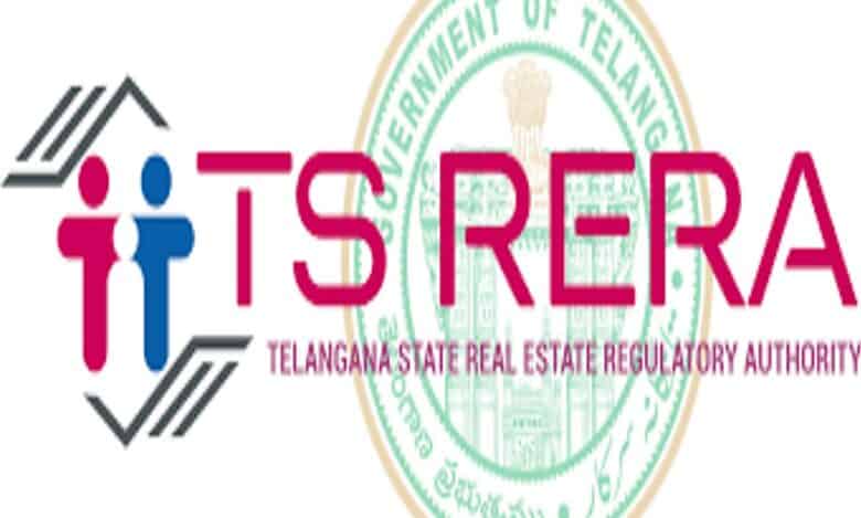 Image of TSRERA logo. Hyderabad: TSRERA suspends real estate project in Gandipet