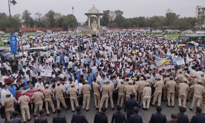 Doctors in Rajasthan are on protest