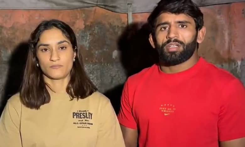 Bajrang Punia and Vinesh Phogat