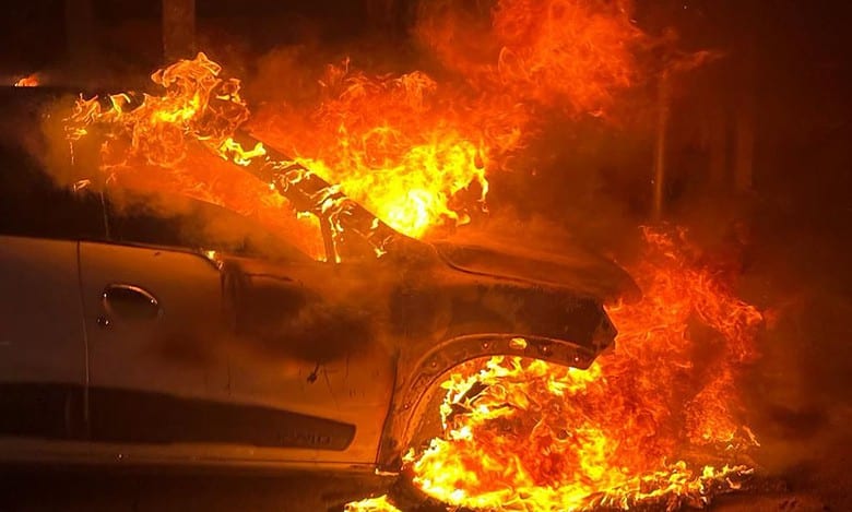 Hyderabad: Moving car catches fire at Begumpet; none hurt