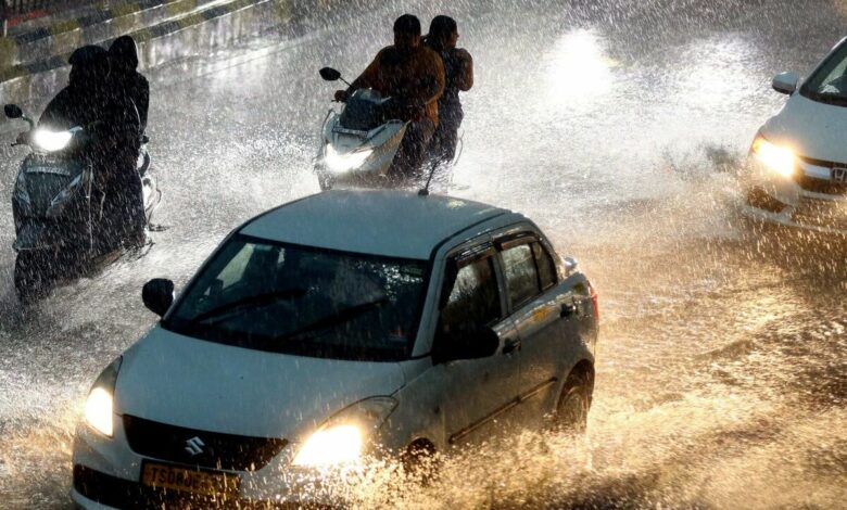 rainfall in hyderabad