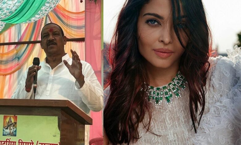 BJP minister Vijaykumar Gavi and aishwarya rai bachchan