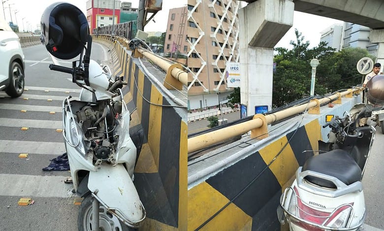 Hyderabad: Woman dies after falling from Hitec City flyover