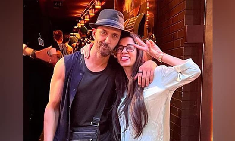 Hrithik Roshan, Saba Azad step out for a movie date in Mumbai