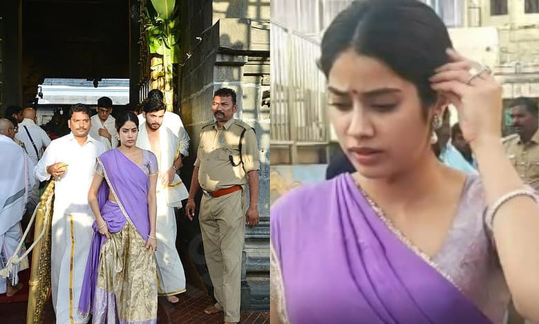 Janhvi Kapoor visits Tirupati temple after secret engagement?
