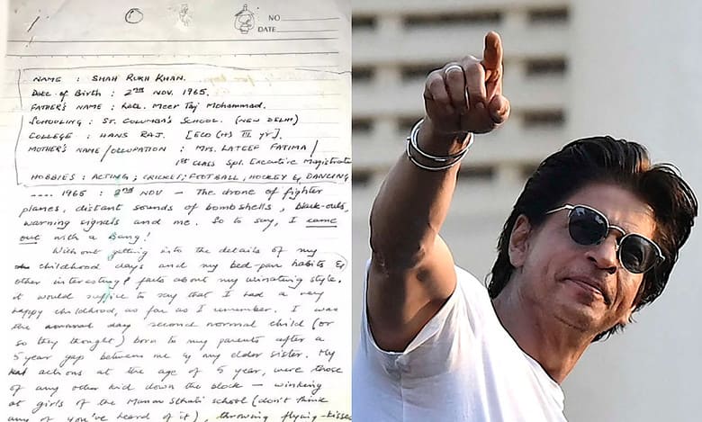 Shah Rukh Khan's old handwritten essay goes viral: Check it out