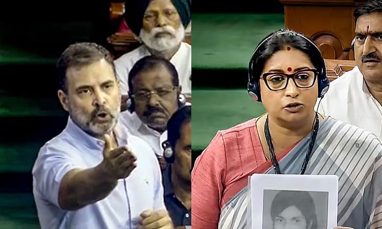 Smriti Irani slams Congress over Rahul’s ‘murder of India’ remark