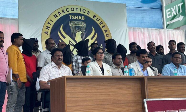 Hyderabad: TSNAB arrests six-member gang, seizes 44 kg ganja