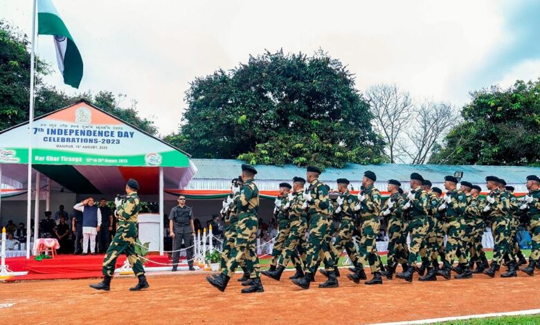Muted Independence Day celebrations in Manipur, roads wear deserted look