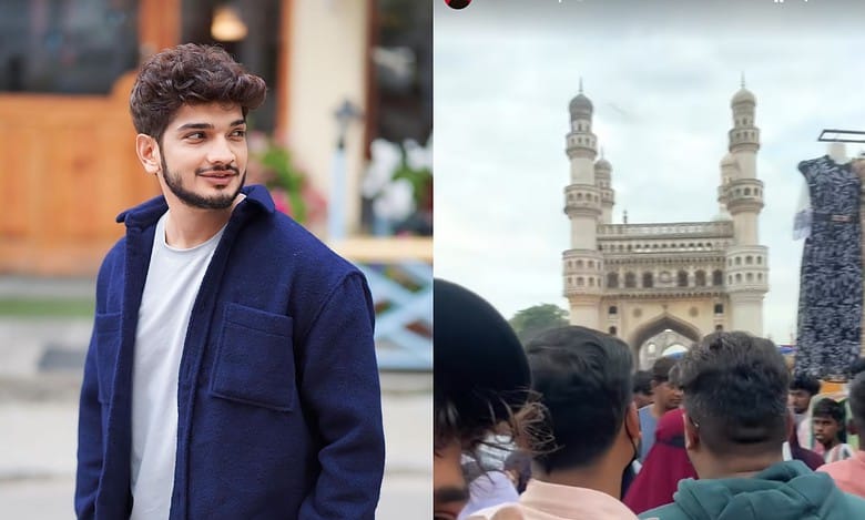 Munawar Faruqui's day out in Hyderabad, comedian visits Charminar