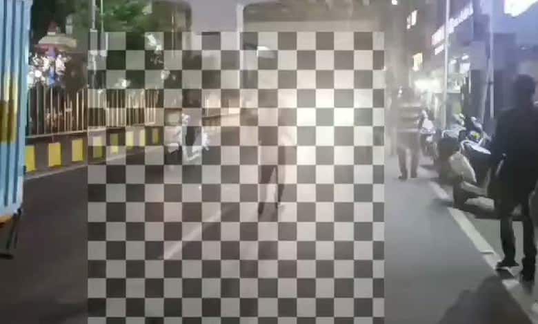 Drunk woman in Hyderabad