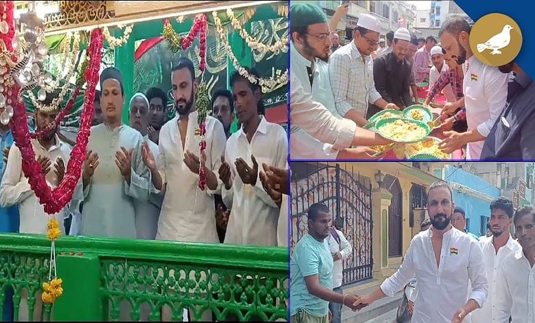 Hyderabad: Feroz Khan visit Dargah Hazrat Syed Ahmed Baad e Paa RA