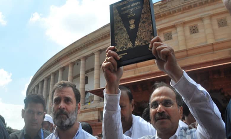 Congress takes copy of Constitution from old Parliament building to new