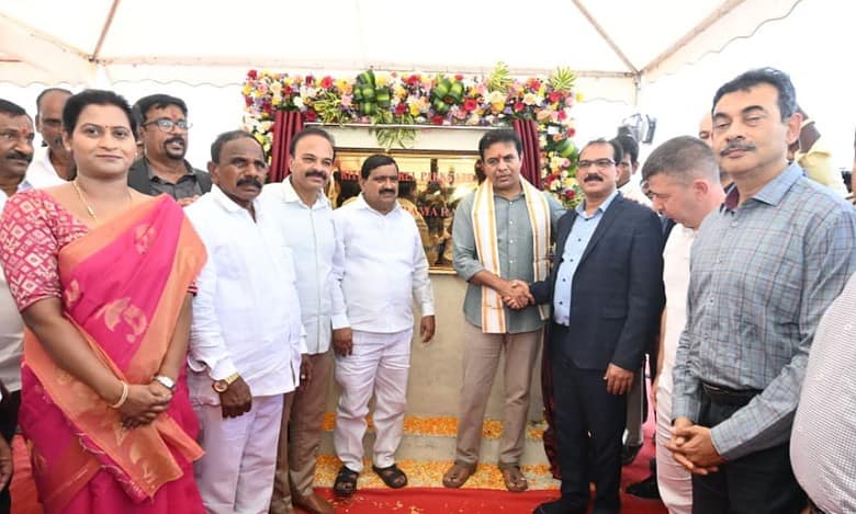 KTR broke ground for Kitex Group’s 2nd project in Telangana