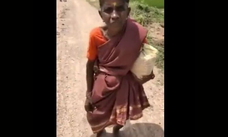 Telangana: Elderly woman walks 8 km barefoot to celebrate Raksha Bandhan