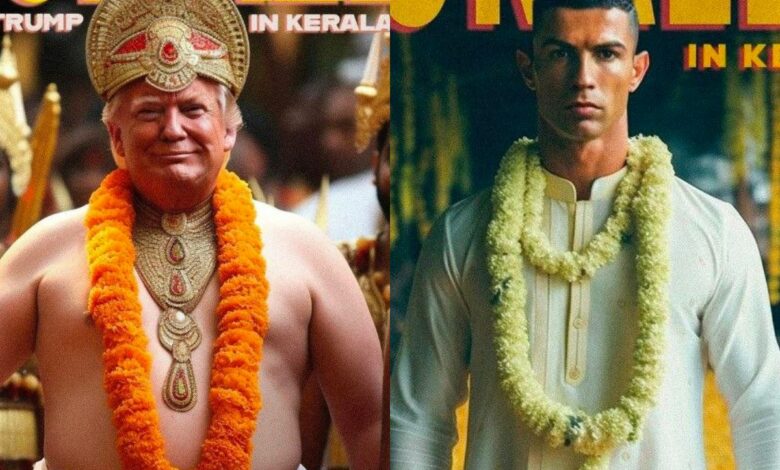 AI imagines world celebrities in Onam traditional wear; pictures go viral
