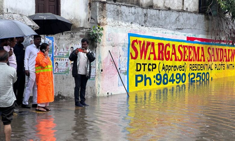 Hyderabad rains: Balkampet bridge closed due to waterlogging