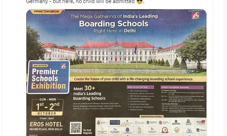 ‘Dear Indian parents…’: German envoy flags hostel ad with photo of Prez’s residence