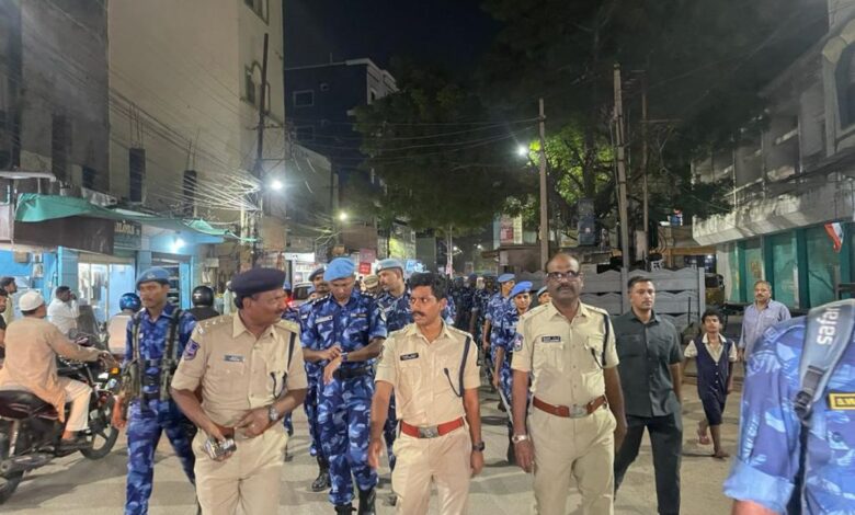 Hyderabad Police conduct flag march in sensitive areas
