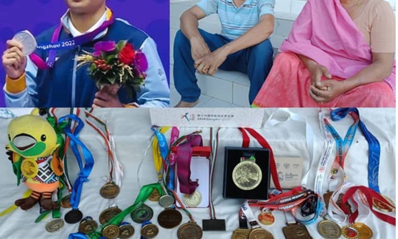 From riot-torn Manipur village, Roshibina wins silver in the Asian Games