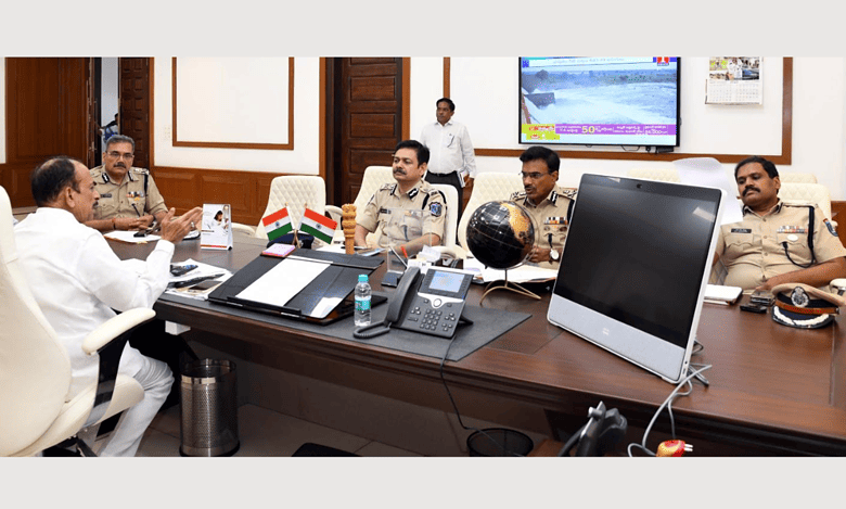 Mahmood Ali holds meet with top cops to review crime in Hyderabad