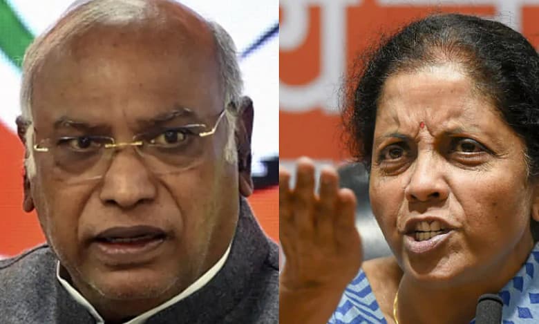 Nirmala Sitharaman Mallikarjun Kharge