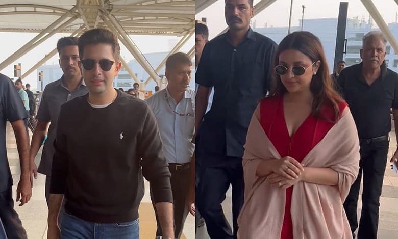Raghav Chadha, Parineeti Chopra land in Udaipur for marriage