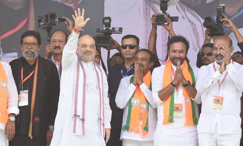 KCR only worked to make his son Telangana CM: Amit Shah