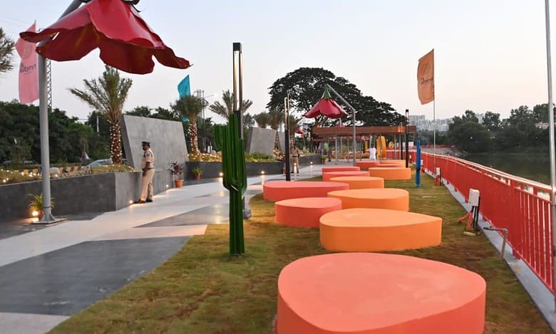 Hyderabad: IDL Lake Front Park inaugurated by KTR in Kukatpally