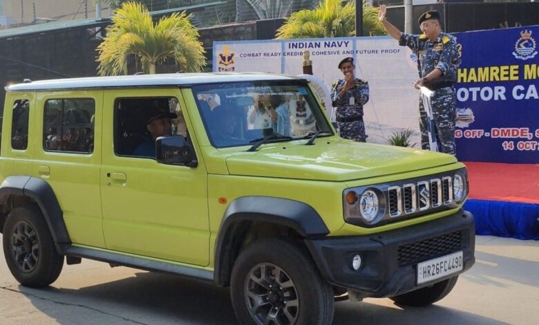 Indian Navy flags off 'Khamri Mo Sikkim' car rally from Hyderabad