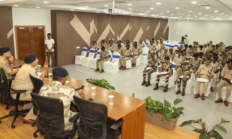 Hyderabad Police Commissioner Sandeep Shandilya held a coordination meeting with CAPF