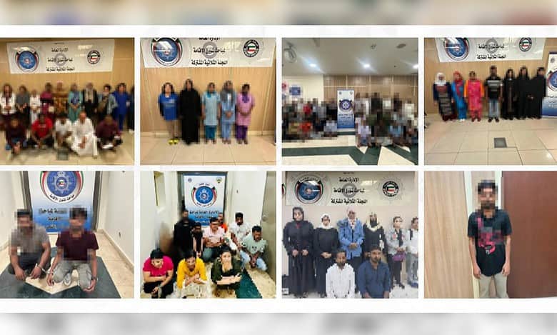 Kuwait: 107 illegal expats arrested, 9 fake domestic offices busted