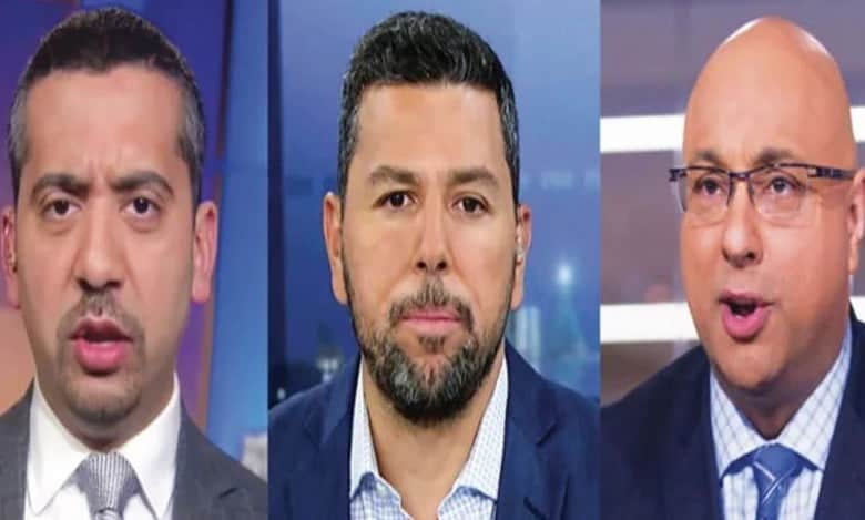 MSNBC Mehdi Hasan, Ayman Mohieddine and Ali Velshi.