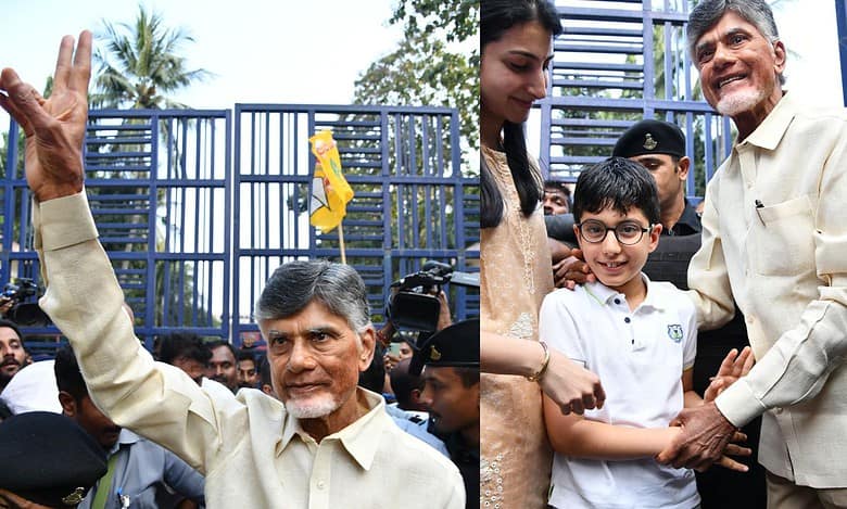 Chandrababu Naidu released from jail after 52 days