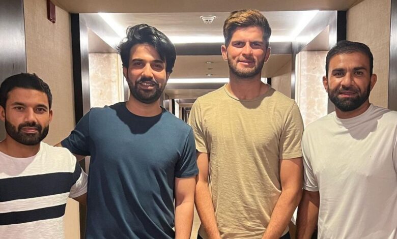 Pakistan team at Peshawar Restaurant in Hyderabad