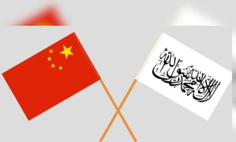China and the Islamic Emirate of Afghanistan flag.