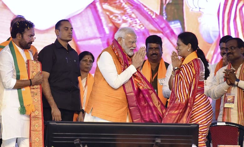 2 ‘family parties’ holding back Telangana’s progress: PM Modi