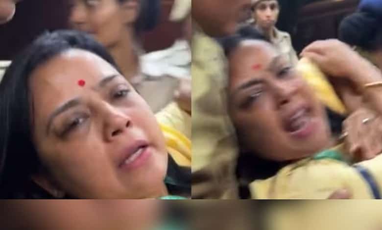 Delhi: TMC’s Mahua Moitra manhandled, Abhishek Banerjee detained