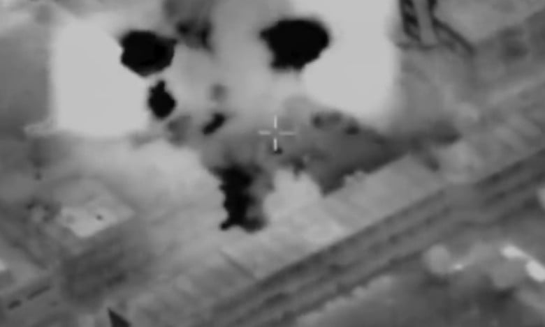 IDF released footage showing fighter jets striking home of Hamas chief in Gaza