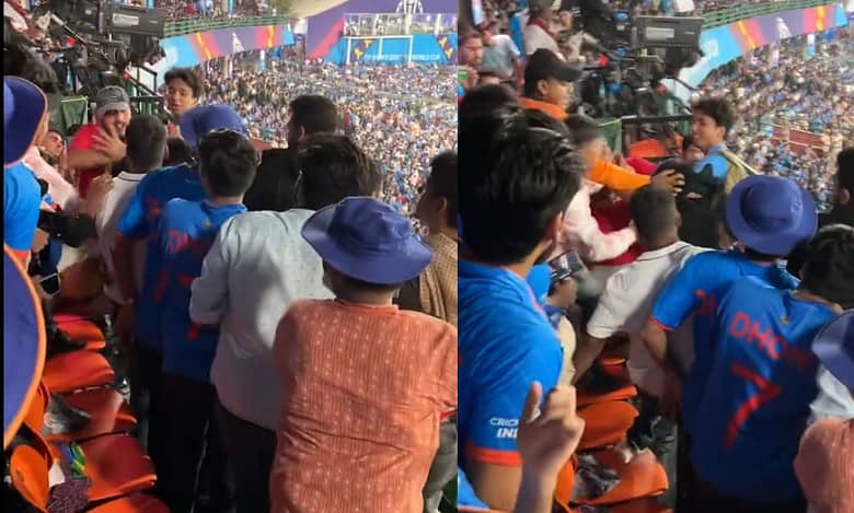 Cricket fans enter into scuffle during India vs Afghanistan match