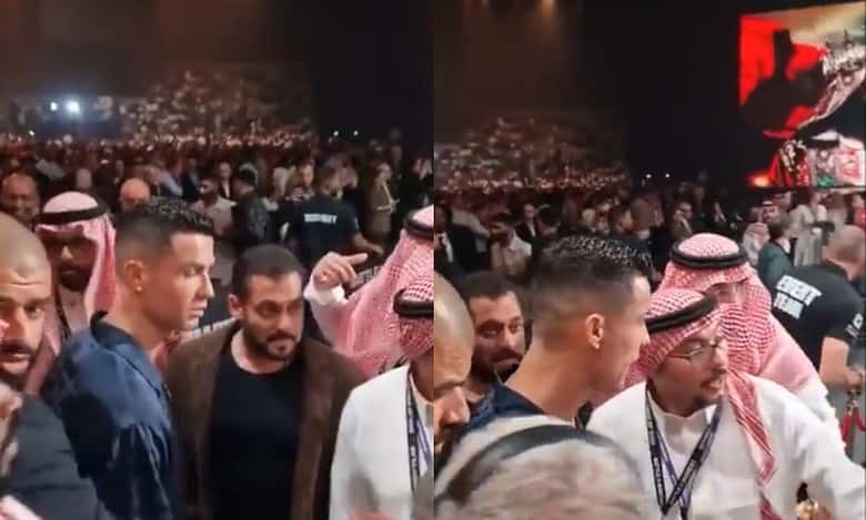 Cristiano Ronaldo 'ignores' Salman Khan in Riyadh - viral video
