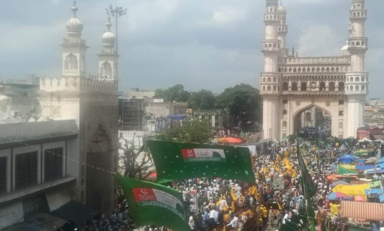 Milad un Nabi procession in Hyderabad