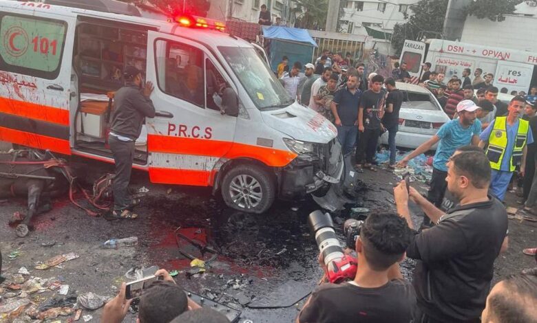 Several killed in Israeli attack on ambulance convoy near Gaza's Al-Shifa hospital